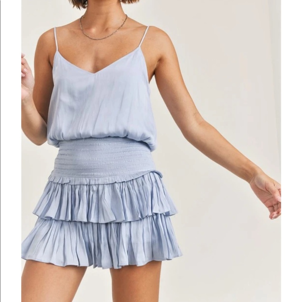 RESET SILKY BLUE TWO-PIECE SET